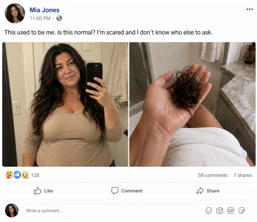 The caption: “I did it. And I can't celebrate. Is this normal? I'm scared and I