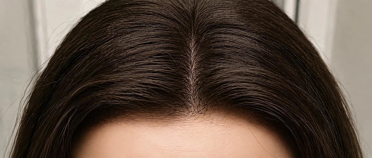 Weeks 5–6 — baby hairs along the hairline