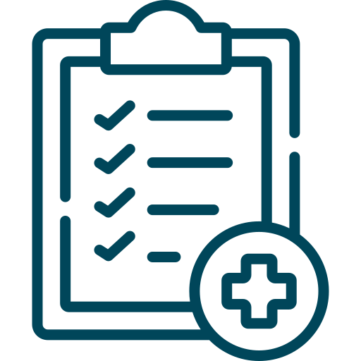 Medical exam icon representing prescription memory medications