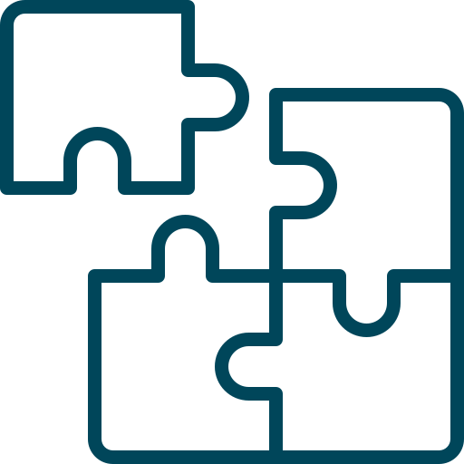 Puzzle piece icon representing memory games and brain teasers