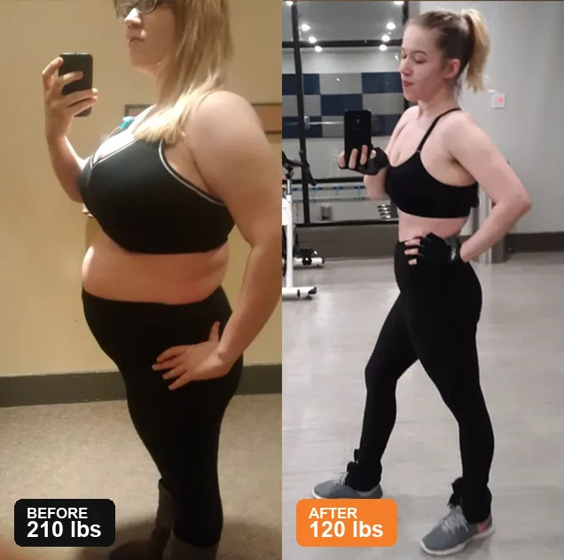 SlimSoda customer before and after result, slide 2
