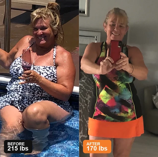 SlimSoda customer before and after result, slide 3