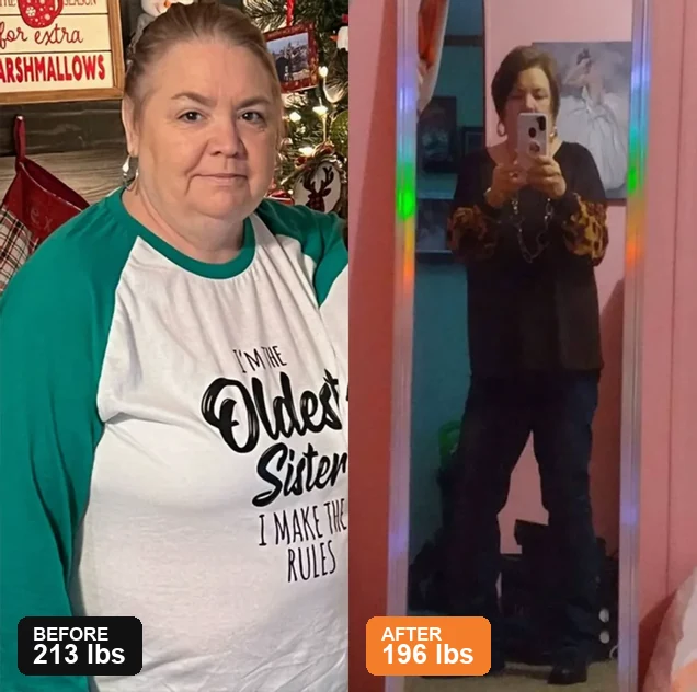 SlimSoda customer before and after result, slide 4